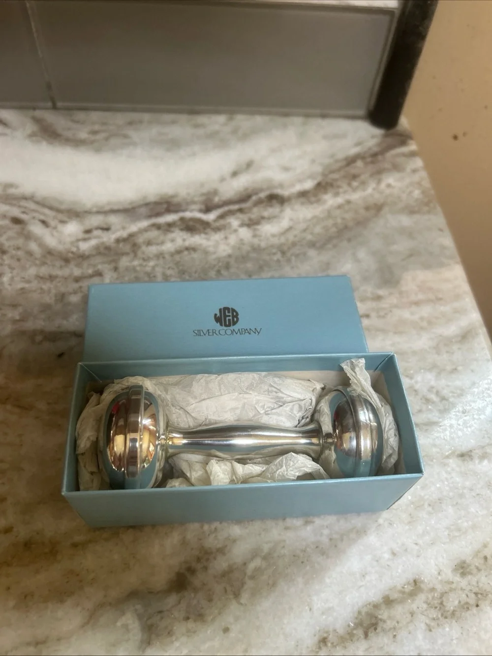 Silver Company Pewter Dumbell Style 4